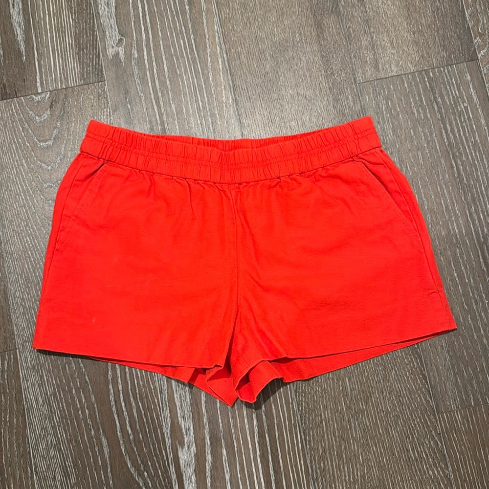 J crew red shorts